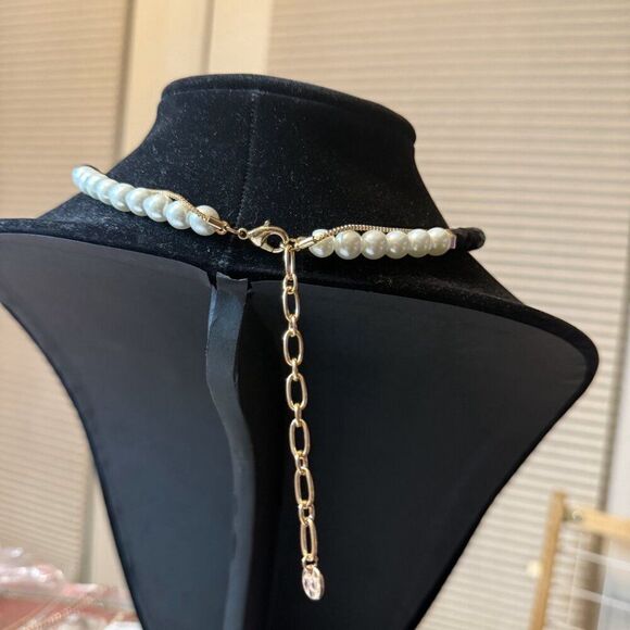 NWT Colorful Beads Layered Gold Coin Chain Necklace - Picture 2 of 3